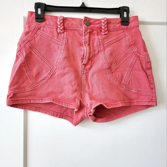 BDG coral denim shorts - Picture 1 of 14